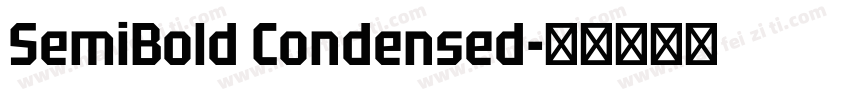 SemiBold Condensed字体转换